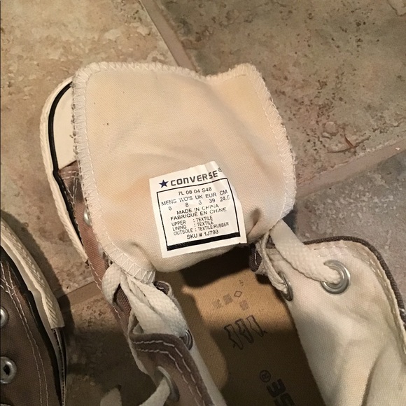 Converse All Star Hi Top Gray Tie Dye W-8. M-6 - Picture 7 of 8